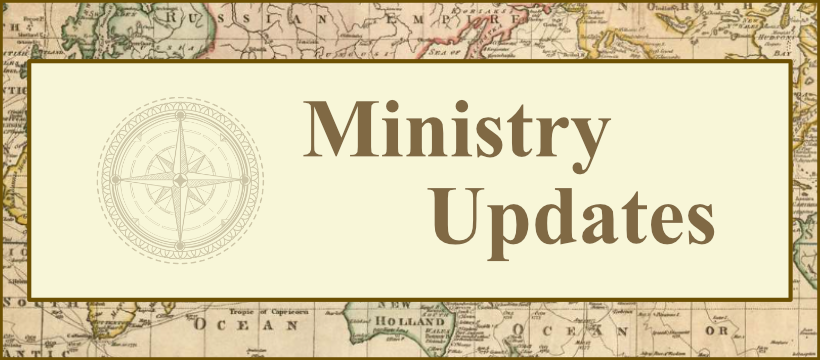 Ministry Updates
